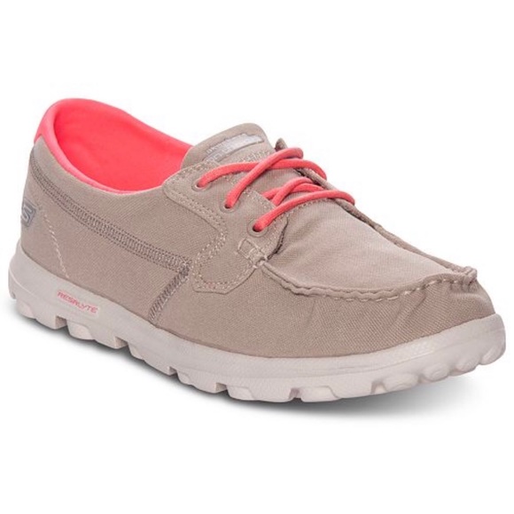 skechers red boat shoes